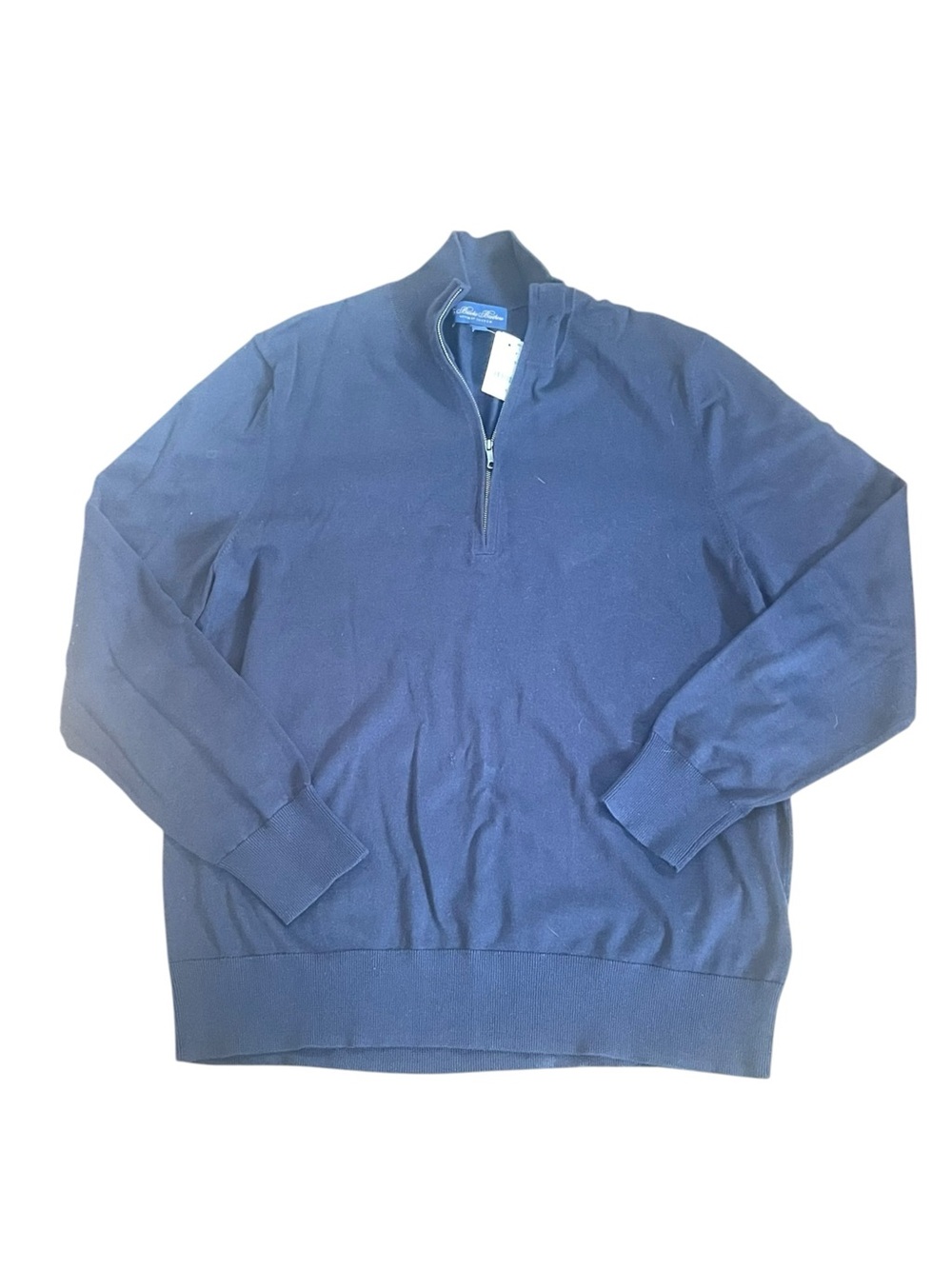 Brooks Brothers Men's Navy Half-Zip Sweater